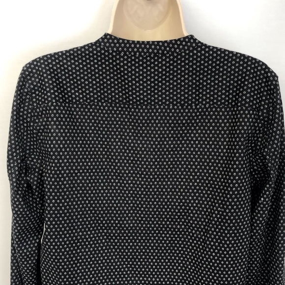 Lauren Jeans Co Black White Tuxedo Blouse - Picture 14 of 16